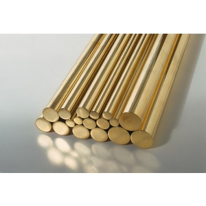 KS9861 Round Brass Rod: 1mm OD x 300mm Long (5pcs)