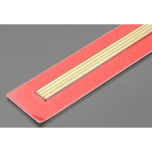 KS9863 Round Brass Rod: 2mm OD x 300mm Long (4pcs)
