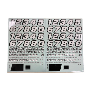 Losi 2851 Graphic Set, Numbers/Letters Only: 22S Sprint Car