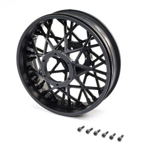 Losi LOS46001 Rear Wheel Set, Black: Promoto-MX