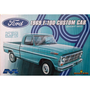 Moebius MOE1227 1969 Ford F-100 Custom Cab Short Bed 1/25 Scale Plastic Model Kit