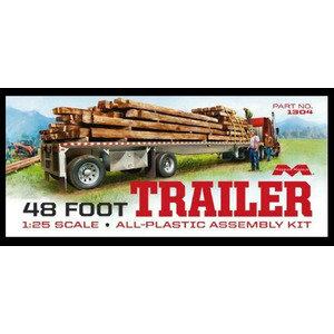 Moebius Models 1304 1/25 48' Flatbed Trailer with Cambered Deck