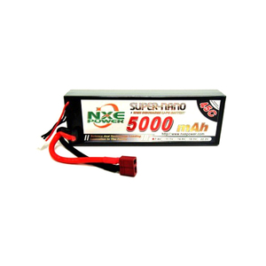 NXE 2S 7.4V 5000mAh 45C LiPo Battery Hard Case w/ Deans Connector