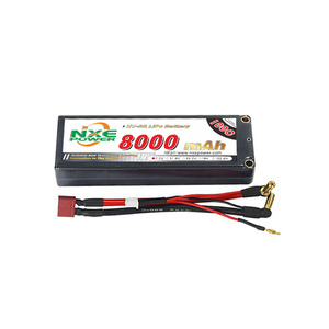 NXE - LiPo, 7.6V Battery, 2S, 8000mAh, 100C, Hard Case, H/V  With Deans Plug (RC Car)