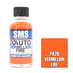 SMS PA26 Auto Colour Vermillion Fire Paint 30mL