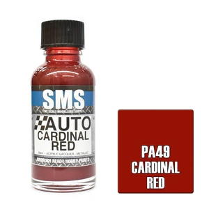 SMS PA49 Auto Colour Cardinal Red Paint 30mL