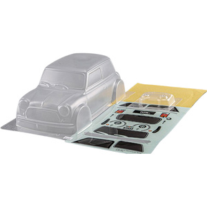 Matrixline Clear Mini Polycarbonate 1/10 RC Car Body Shell, M-Chassis