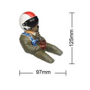 Phoenix Model Painted 1/6 Scale 3/4 Length Jet Pilot W/ White Helmet & Visor (PHN-A80040A)