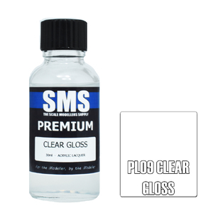 SMS PL09 Premium Acrylic Lacquer Clear Gloss paint 30ml