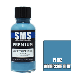 SMS PL102 Premium Acrylic Lacquer Aggressor Blue Paint 30ml