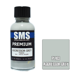 SMS PL103 Premium Acrylic Lacquer Aggressor Grey Paint 30ml