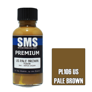 SMS PL106 Premium Acrylic Lacquer US Pale Brown Paint 30ml
