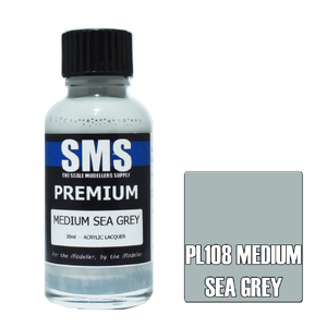SMS PL108 Premium Acrylic Lacquer Medium Sea Grey Paint 30ml