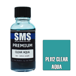 SMS PL112 Premium Acrylic Lacquer Clear Aqua Paint 30ml