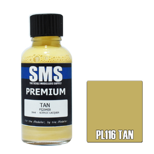 SMS PL116 Premium Acrylic Lacquer Tan Paint 30ml
