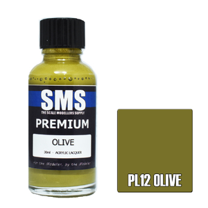 SMS PL12 Premium Acrylic Lacquer Olive Paint 30ml