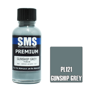 SMS PL121 Premium Acrylic Lacquer Gunship Grey paint 30ml