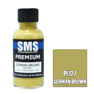 SMS PL127 Premium Acrylic Lacquer German Brown Paint 30ml