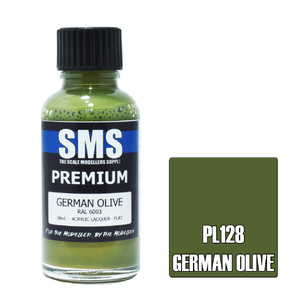 SMS PL128 Premium Acrylic Lacquer German Olive Paint 30ml