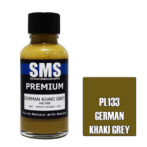 SMS PL133 Premium Acrylic Lacquer German Khaki Grey Paint 30ml