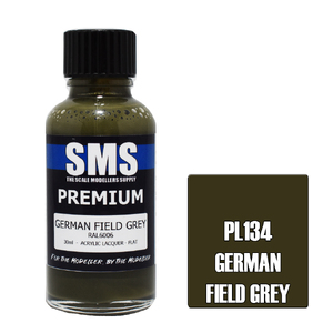 SMS PL134 Premium Acrylic Lacquer German Field Grey Paint 30ml