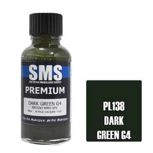 SMS PL138 Premium Acrylic Lacquer Dark Green G4 Paint 30ml