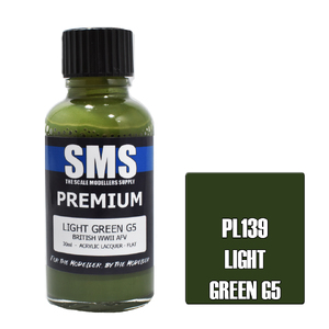 SMS PL139 Premium Acrylic Lacquer Light Green G5 Paint 30ml