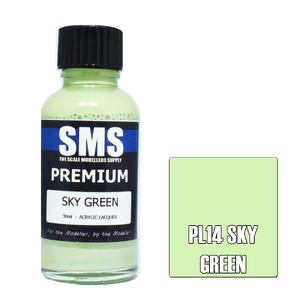 SMS PL14 Premium Acrylic Lacquer Sky Green Paint 30ml