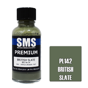 SMS PL142 Premium Acrylic Lacquer British Slate Paint 30ml
