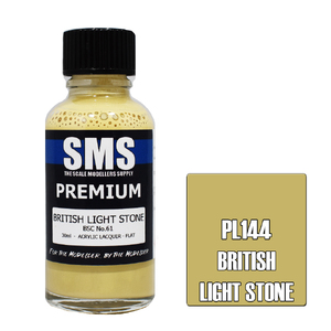 SMS PL144 Premium Acrylic Lacquer British Light Stone Paint 30ml