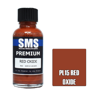 SMS PL15 Premium Acrylic Lacquer Red Oxide Paint 30ml