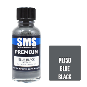 SMS PL150 Premium Acrylic Lacquer Blue Black SCC N0.14 Paint 30ml