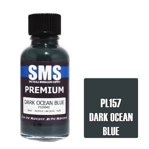 SMS PL157 Premium Acrylic Lacquer Dark Ocean Blue Paint 30ml