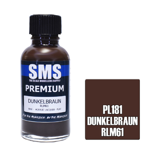 SMS PL181 Premium Acrylic Dunkelbraun RLM61 Paint 30ml