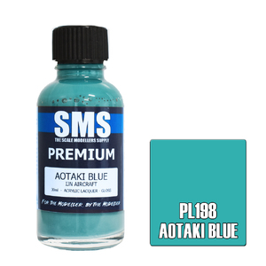SMS PL198 Premium Acrylic Lacquer Aotaki Blue Paint 30ml
