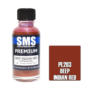 SMS PL203 Premium Acrylic Lacquer Australian Rail Deep Indian Red Paint 30ml
