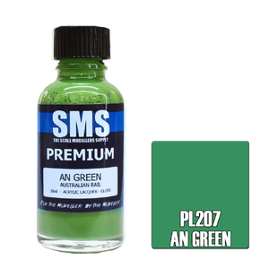 SMS PL207 Premium Acrylic Lacquer Australian Rail AN Green Paint 30ml