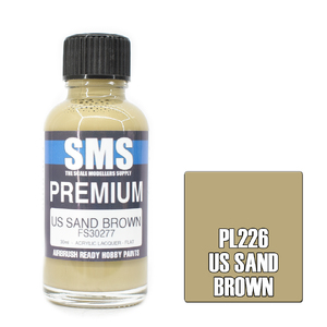 SMS PL226 Premium Acrylic Lacquer US Sand Brown Paint 30ml