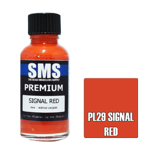 SMS PL29 Premium Acrylic Lacquer Signal Red Paint 30ml