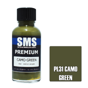 SMS PL31 Premium Acrylic Lacquer Camo Green Paint 30ml