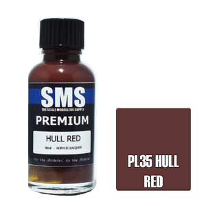 SMS PL35 Premium Acrylic Lacquer Hull Red Paint 30ml