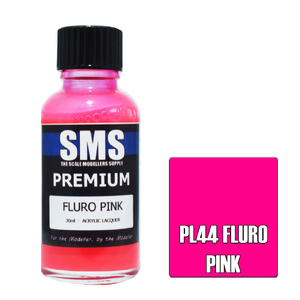 SMS PL44 Premium Acrylic Lacquer Fluoro Pink Paint 30ml
