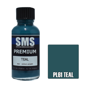 SMS PL61 Premium Acrylic Lacquer Teal Paint 30ml
