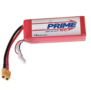 Prime RC 6S 22.2v 2200mAh 75C LiPo Battery Soft Case w/ XT60 Connector
