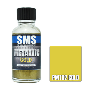 SMS PMT02 Premium Acrylic Lacquer Metallic Gold Paint 30ml