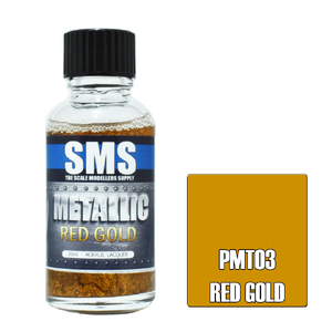 SMS PMT03 Premium Acrylic Lacquer Metallic Red Gold Paint 30ml
