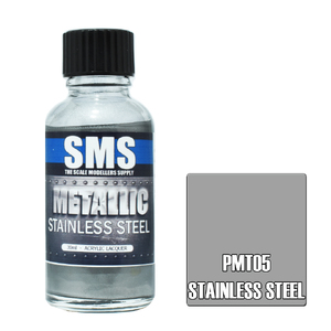 SMS PMT05 Premium Acrylic Lacquer Metallic Stainless Steel Paint 30ml