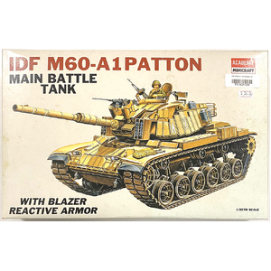 PRE-OWNED - Academy 1358 - Main battle tank IDF M60-A1 PATTON 1:35 Scale Model Plastic Kit