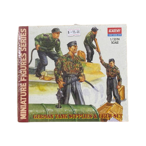 PRE-OWNED - Academy 1376 - German Tank Supplies & Crew Set 1/35 Scale Plastic Model Kit