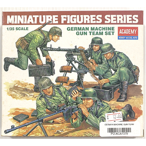 PRE-OWNED - Academy 1379 - German Machine Gun Team Set 1:35 Scale Model Plastic Kit